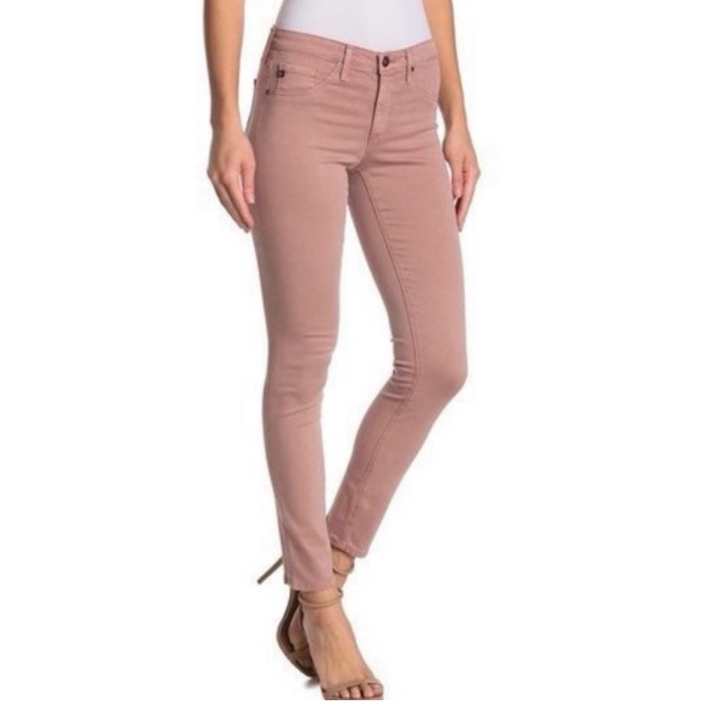 AG Adriano Goldschmied Farrah Skinny Corduroy Pants Womens 28 Pink